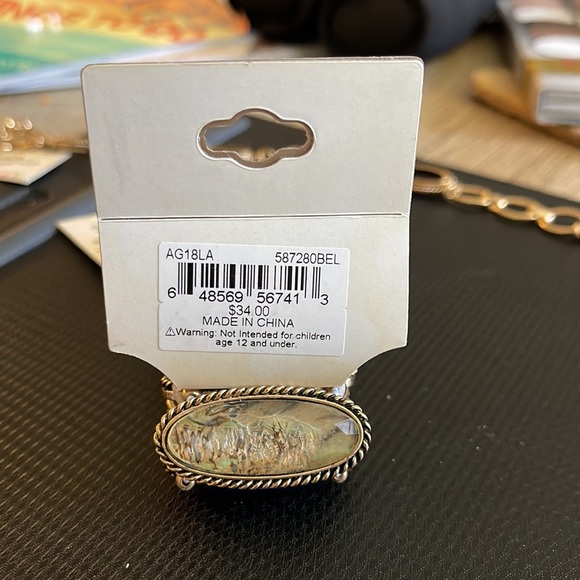 Erica Lyons stone necklace & matching bracelet. - Picture 3 of 4